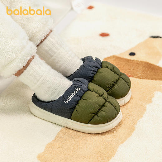 巴拉巴拉童鞋儿童棉拖鞋男童女童室内家居鞋加绒秋冬2025新款棉鞋 商品图0