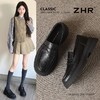 ZHR则则2025秋季女鞋新款复古乐福鞋英伦风一脚蹬皮鞋增高女单鞋 商品缩略图1