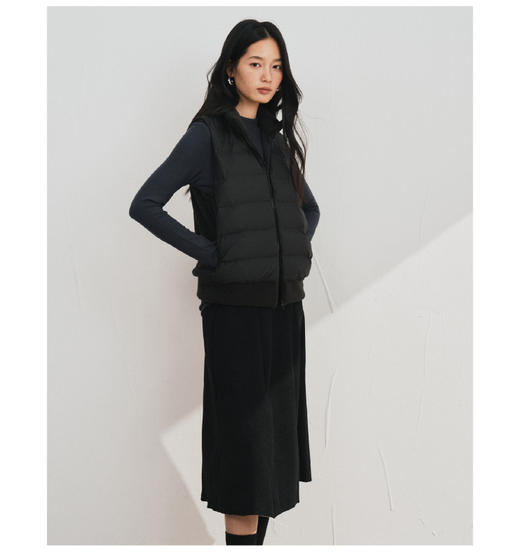 轻绒小马甲！秋冬摇粒绒羽绒拼接背心女2025新款鸭绒休闲保暖马甲百搭高端时尚外套 商品图5