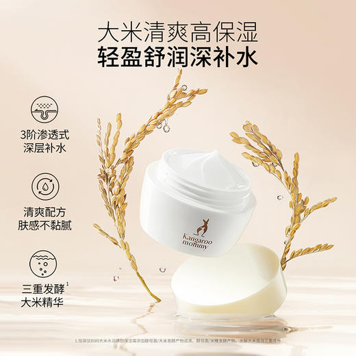 【焕亮保湿霜】水润保湿 改善干燥暗沉 补水锁水 提亮肤色 大米水润焕颜保湿霜50g 商品图2