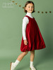 波尔多红丝绒花苞裙 商品缩略图3