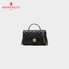 梦特娇女士时尚经典菱格包真皮链条包休闲斜挎包手提包牛皮包