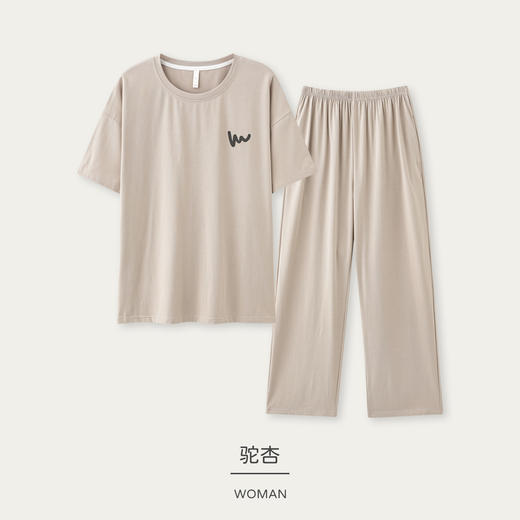 【超柔软】自然醒浪漫梦境情侣睡衣7A级抗菌春款棉a类莫代尔家居服圆领长袖休闲套装JLM 商品图6