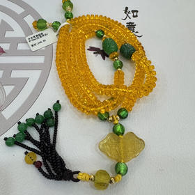 促销-中东黄琉璃扁珠8*3mm