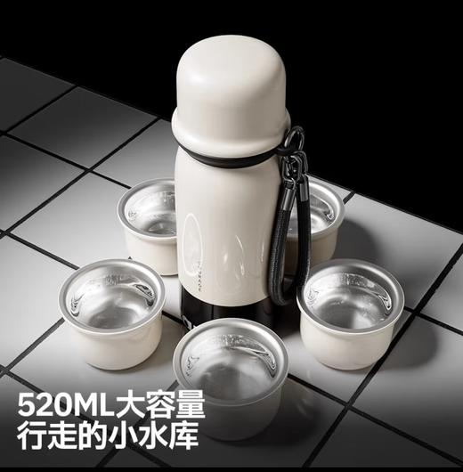 Vanow保温杯吸管2025新款高颜值陶瓷/不锈钢内胆水杯  520ml 商品图2