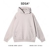 SDSA男士秋冬新款痞帅男装韩版纯色裁剪破洞连帽卫衣时尚情侣上衣 商品缩略图1