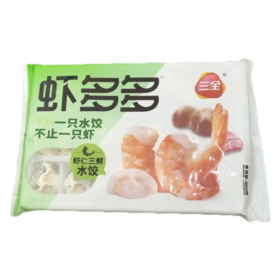 【超市】三全虾多多虾仁三鲜水饺400g