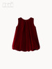 波尔多红丝绒花苞裙 商品缩略图1