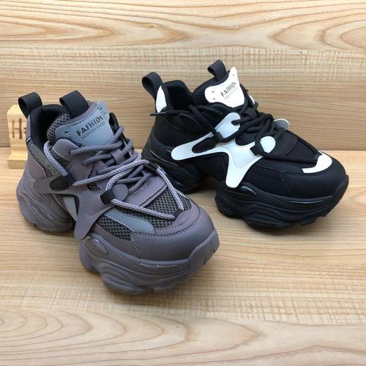 豪行2024年春季新品时尚休闲运动厚底女单老爹鞋24177021 商品图2