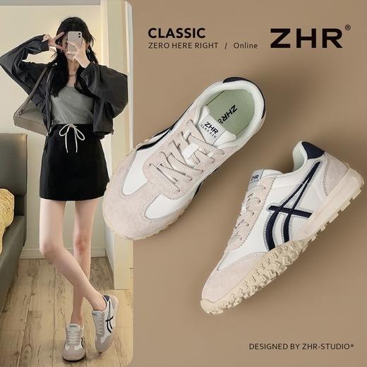 ZHR则则增高简约百搭舒适德训鞋2025秋季新款防滑运动休闲鞋 商品图0