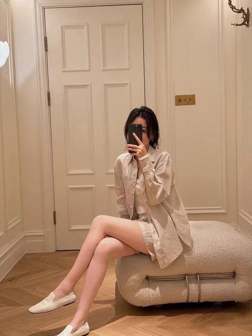 【高品质私服】【BC女士亚麻休闲长袖衬衫】既保留亚麻特有的透气性与随性褶皱 慵懒却不邋遢G1260-CC【无标出货 介意慎拍】 商品图0