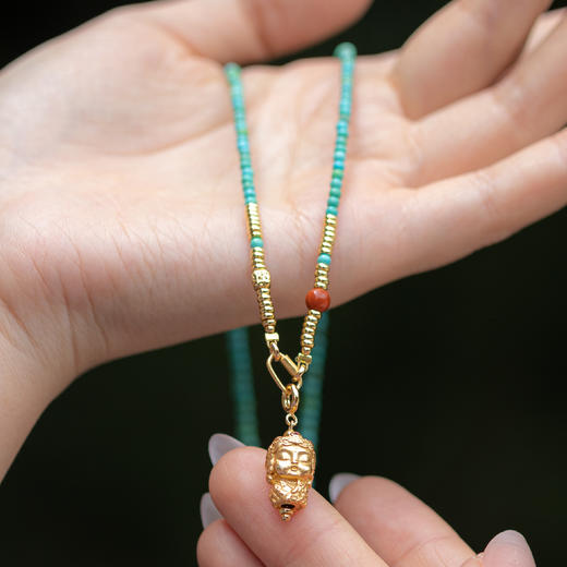 绿度母绿松石项链 | 万物叁仟 商品图3