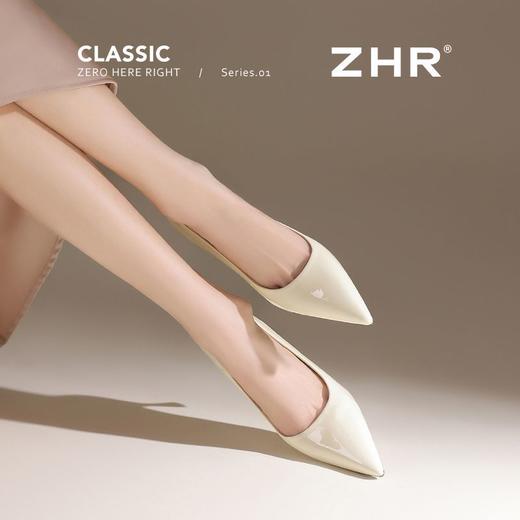 ZHR则则【秒高5.5CM】裸色高跟鞋女2025新款气质浅口单鞋职场女鞋 商品图2