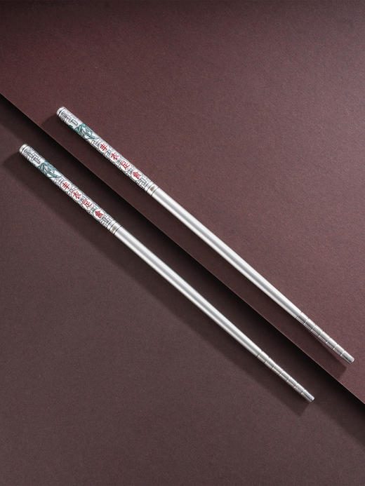 S999银【丰衣足食】筷子摆件【BX046056722-1】纯银2508 商品图2