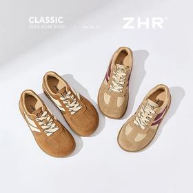 ZHR复古德训鞋2025春秋新款女鞋平底舒适美拉德风休闲运动鞋