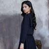 奢姿大码女装2025秋季时尚海军领刺绣针织衫胖妹妹气质减龄上衣 商品缩略图3