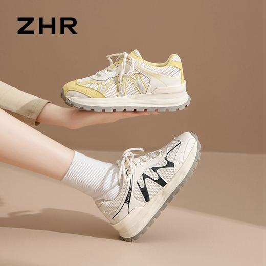 ZHR则则内增高复古阿甘鞋2025春秋新款时尚百搭轻便运动休闲鞋女 商品图9