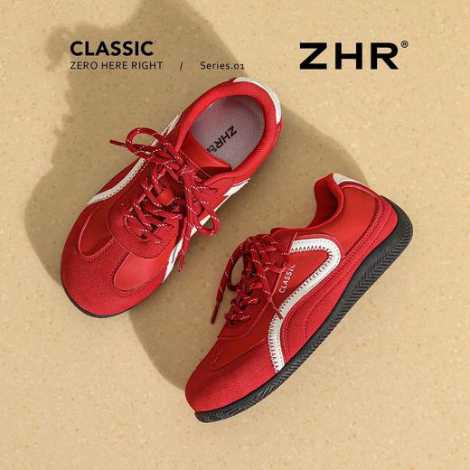 ZHR则则潮流火焰红色阿甘鞋2025秋季新款百搭舒适超软运动休闲鞋 商品图2