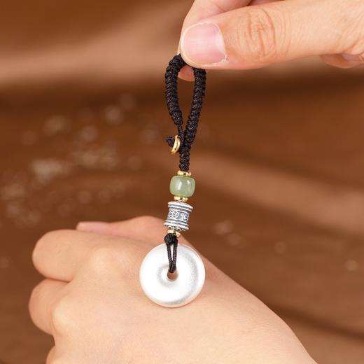 【吉言平安】999足银复古手工编绳平安扣挂件【SCH-SY16962】 商品图1