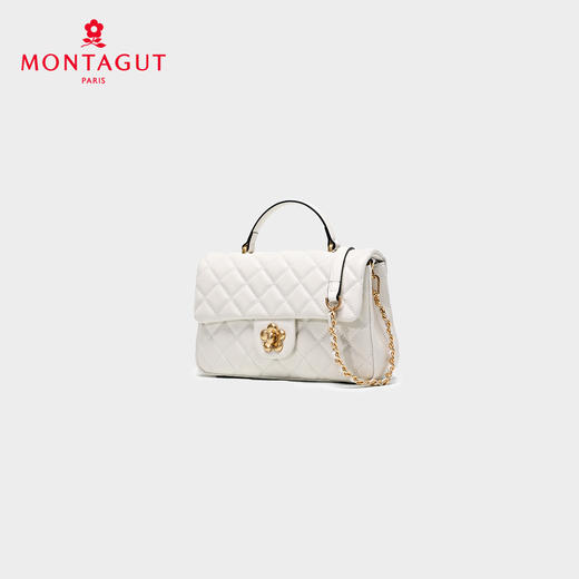 梦特娇女士时尚经典菱格包真皮链条包休闲斜挎包手提包牛皮包 商品图6