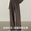 【内购】【含绵羊毛】通勤梨型身材松紧高腰立体褶藏肉显瘦宽松阔腿长裤-153KD0077 商品缩略图1