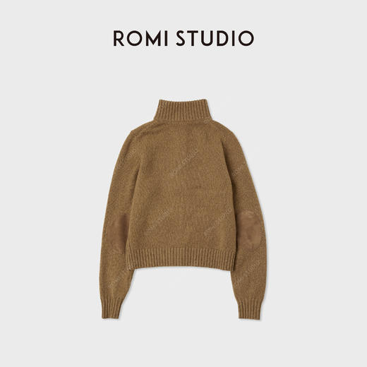 ROMI STUDIO“复古调性”绵羊毛山羊绒混纺松弛毛织外套RWCASG5112 商品图3