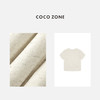 COCO ZONE2024圆领休闲短袖T恤后缝隙圆下摆百搭上衣24C10113 商品缩略图2