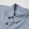 ROMI STUDIO"长期主义"复古做旧棉质绣标工装牛仔衬衣RWCAST5908 商品缩略图2