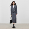 【内购】【免搭配套装】格雷系通勤翻驳领西装外套&松紧高腰百褶裙半身裙-153ZE3047 商品缩略图2
