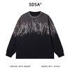 SDSA男士秋冬新款痞帅男装韩版凌乱线条涂鸦圆领卫衣百搭时尚上衣 商品缩略图0