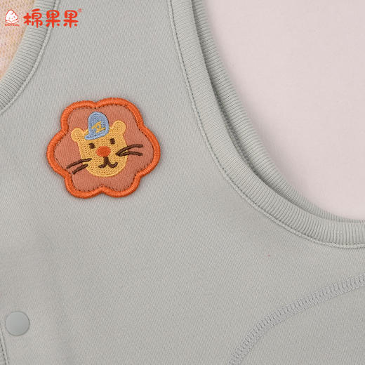 棉果果冬季新品暖姜棉柔软保暖140-160码中大童大码背心暖姜马甲M411171425690 商品图4