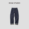 ROMI STUDIO“经典重塑”肌理棉质绣线撞色丹宁牛仔裤RWCSXA4631 商品缩略图2