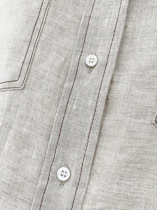 【高品质私服】【BC女士亚麻休闲长袖衬衫】既保留亚麻特有的透气性与随性褶皱 慵懒却不邋遢G1260-CC【无标出货 介意慎拍】 商品图10