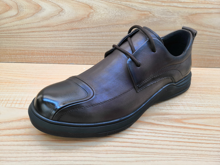 豪行正品时尚个性休闲皮鞋12383299纯牛皮防滑平底单鞋