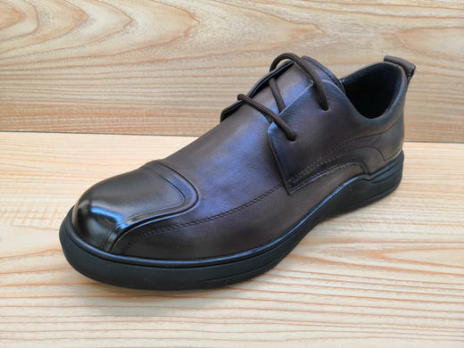 豪行正品时尚个性休闲皮鞋12383299纯牛皮防滑平底单鞋 商品图0