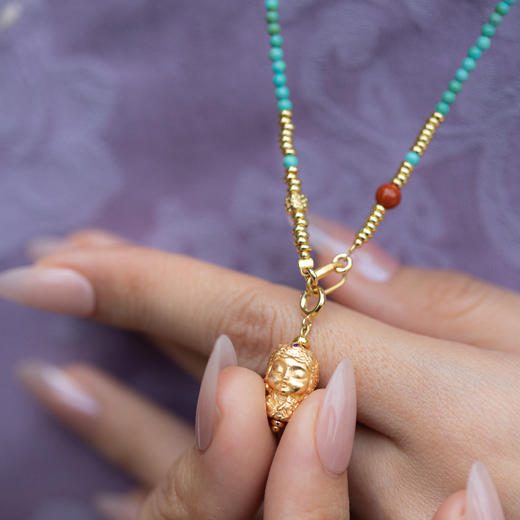 绿度母绿松石项链 | 万物叁仟 商品图4