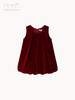 波尔多红丝绒花苞裙 商品缩略图0