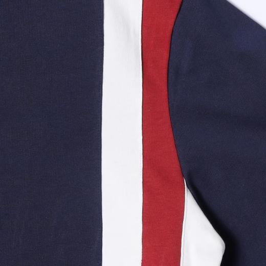 T4752SDSA男士秋冬新款痞帅男装宽松拼接圆领长袖T恤撞色舒适时尚上 商品图3