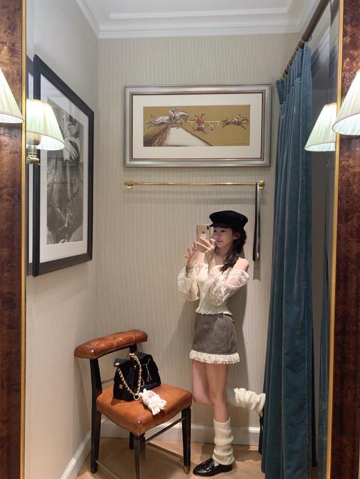 金蘑菇菇 无与伦比的美丽 / 日常甜美感 舒适打揽露肩衬衫 商品图8