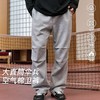 录士LUSHISI云巅重磅空气层加绒直筒运动休闲口袋美式街头卫裤男 商品缩略图0