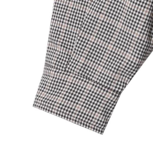 25Y197SDSA男士秋冬新款痞帅男装韩版拼接撞色格纹翻领夹克宽松百搭外套 商品图4