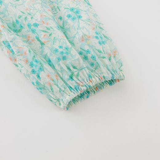 马克珍妮女童娃娃领盘扣纯棉碎花衬衫2025年秋冬新款551918 商品图4