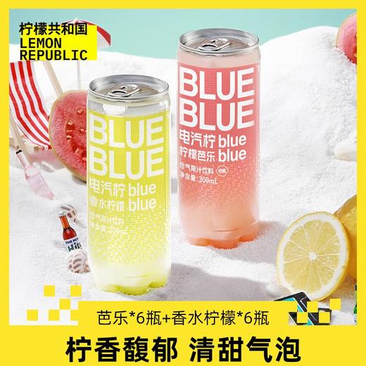 柠檬共和国（Lemon Republic）气泡果汁饮料 300ml*12瓶 常温饮料0脂 商品图0