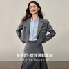 【内购】【免搭配套装】格雷系一粒扣垫肩短款西装外套藏肉显瘦A字半身裙-153ZA2369 商品缩略图1