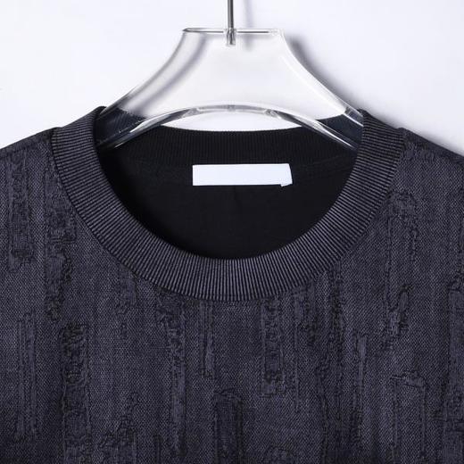 51650SDSA男士秋冬新款痞帅男装韩版渐变磨破圆领卫衣时尚休闲套头上衣 商品图1