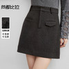 【内购】【基础半裙】都市休闲假唇袋装饰A字半裙-153QA3336 商品缩略图0