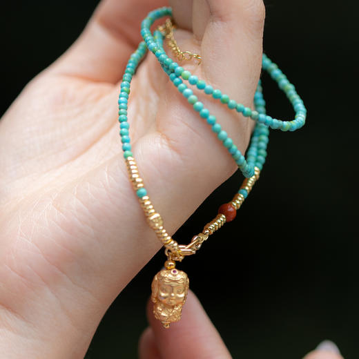 绿度母绿松石项链 | 万物叁仟 商品图1