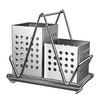 【跨境出口筷子笼】304不锈钢餐具收纳架多用途加厚可沥水置物架家用便携厨具整理架 商品缩略图4