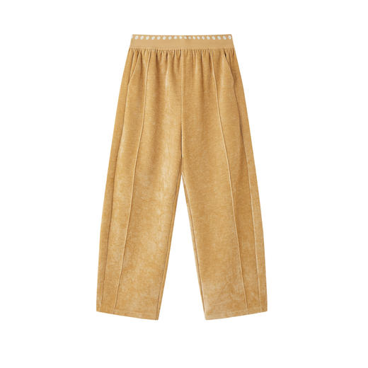 谜底阔腿裤长裤2025年冬季新品波点松紧腰宽松休闲裤女254MK1715 商品图4