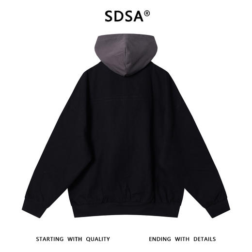 SDSA男士秋冬新款痞帅男装韩版拼接假两件夹克外套开衫时尚上衣 商品图4